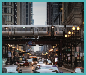 Elevated CTA Train